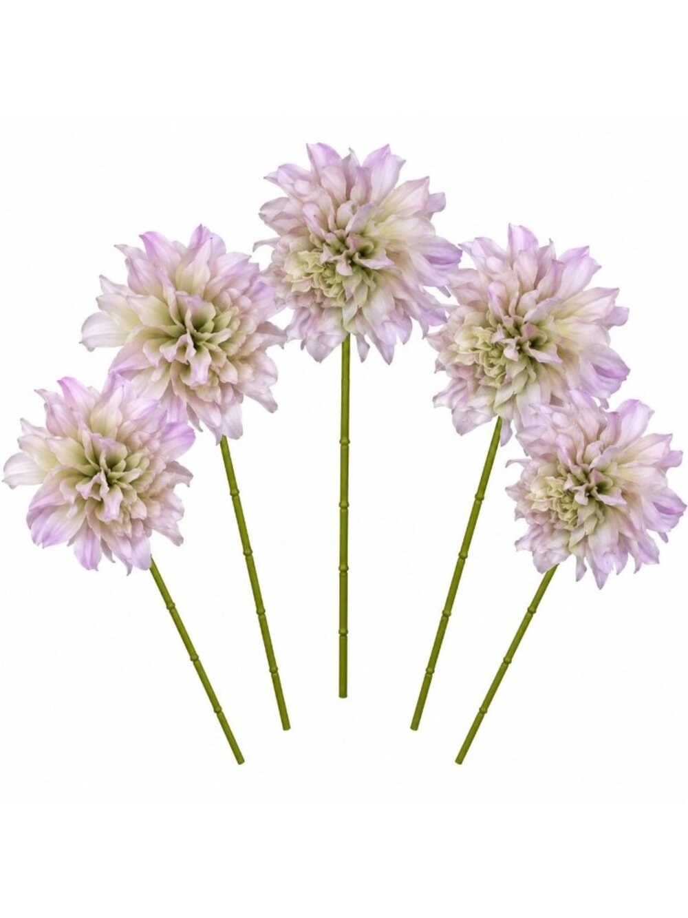 Blush Lavender Dahlia Stem Bundle Faux Flowers Cottagecore Wedding Bouquet